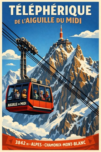 Affiche poster alpes jura - poster,