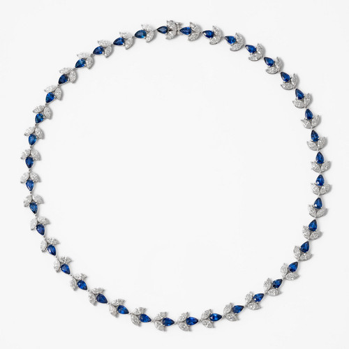 Collana oro bianco - collana,