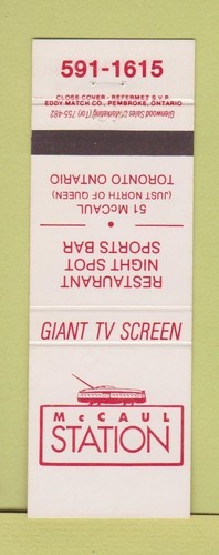 Copertina matchbook mccaul - matchbook,